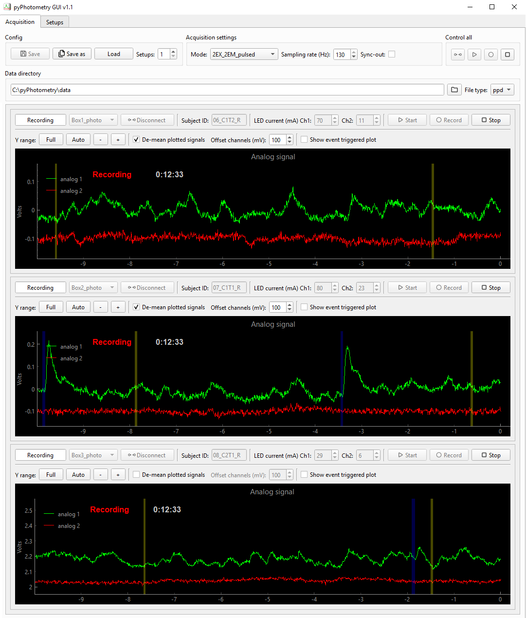 pyPhotometry GUI