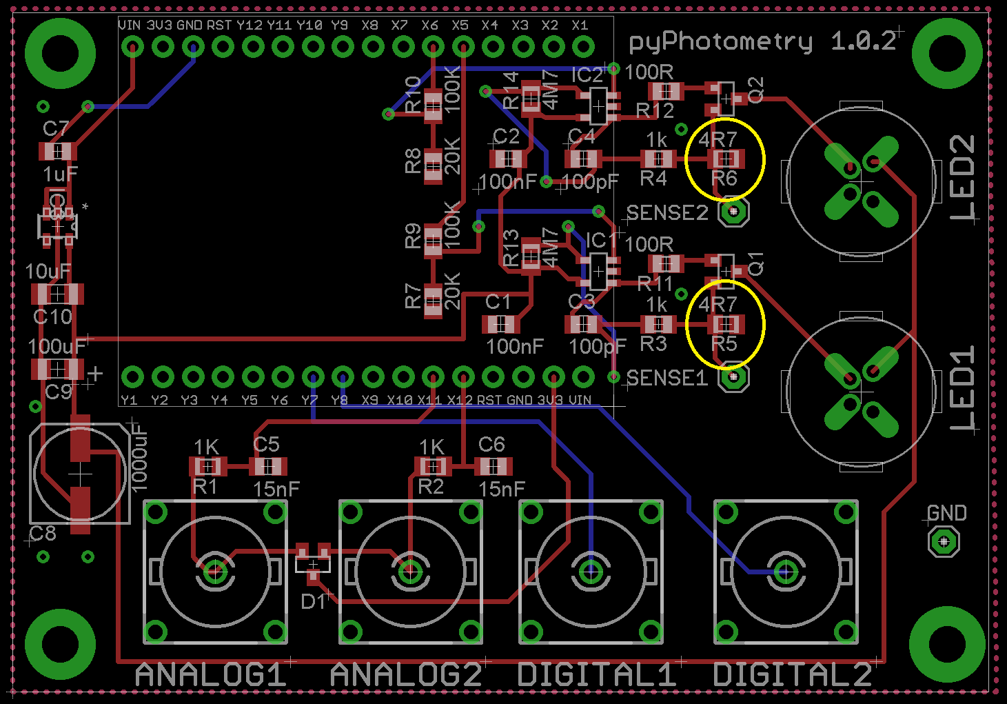Sense resistors