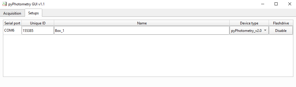 pyPhotometry GUI